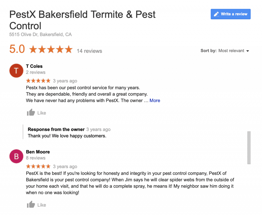 Bakersfield Pest Control Reviews, PEST X